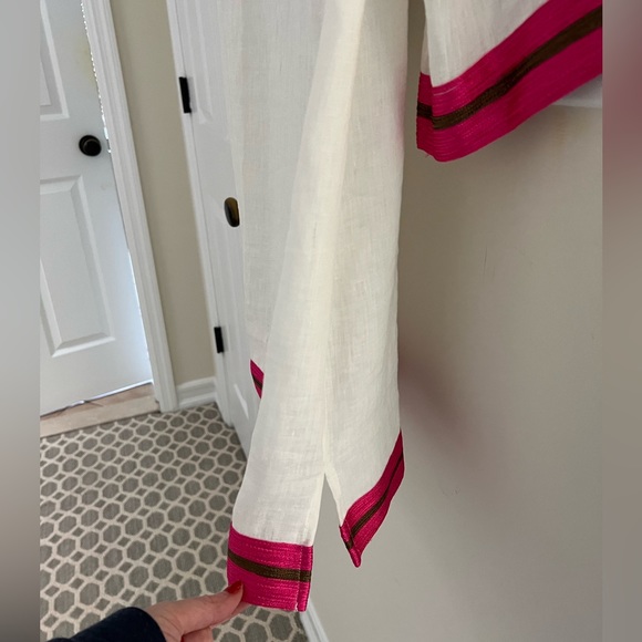 NWT Calypso St Barth Linen Tunic Beach Pool Cover Up size XS New with Tags - Picture 10 of 15